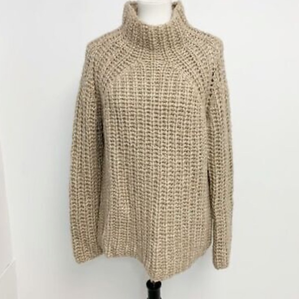 Lands End Canvas Chunky Knit Sweater M